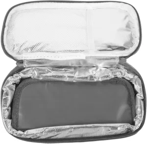 1 Set Insulated Travel Case Portable Medical Bag Organizer with Ice Packs for Supplies Compact Oxford Pouch for Travel Work and Daily Use