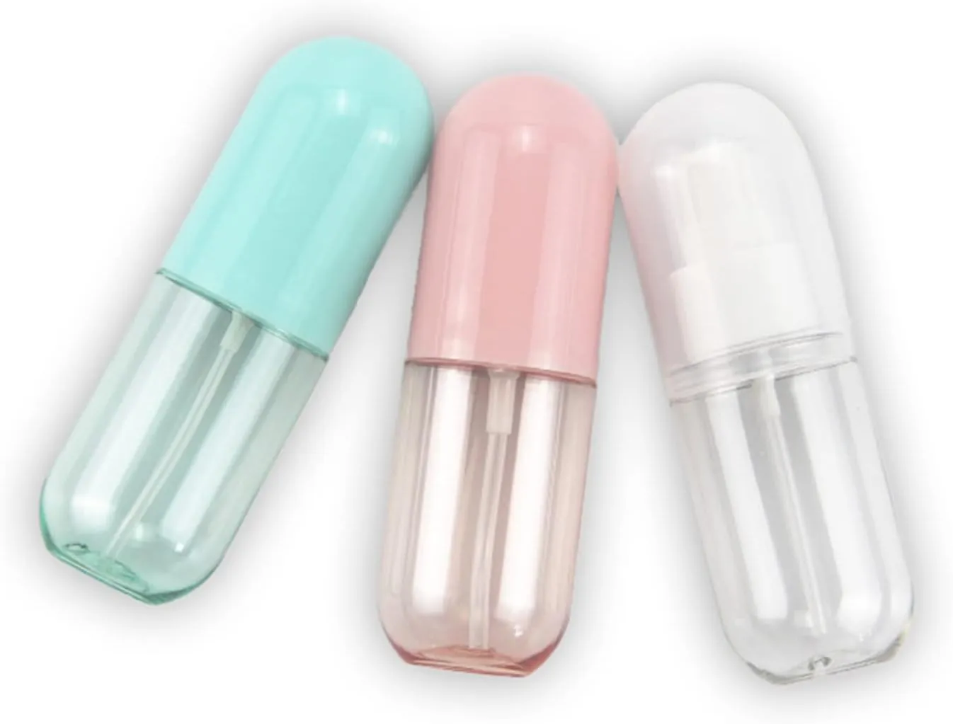 3 Pcs 1.5oz/40ml Fine Mist Spray Bottle for Travel and Home, Empty Mini Portable Cosmetic Atomizer, Small Refillable Liquid Containers for Travel/Daily Use (3 Colors Pack)