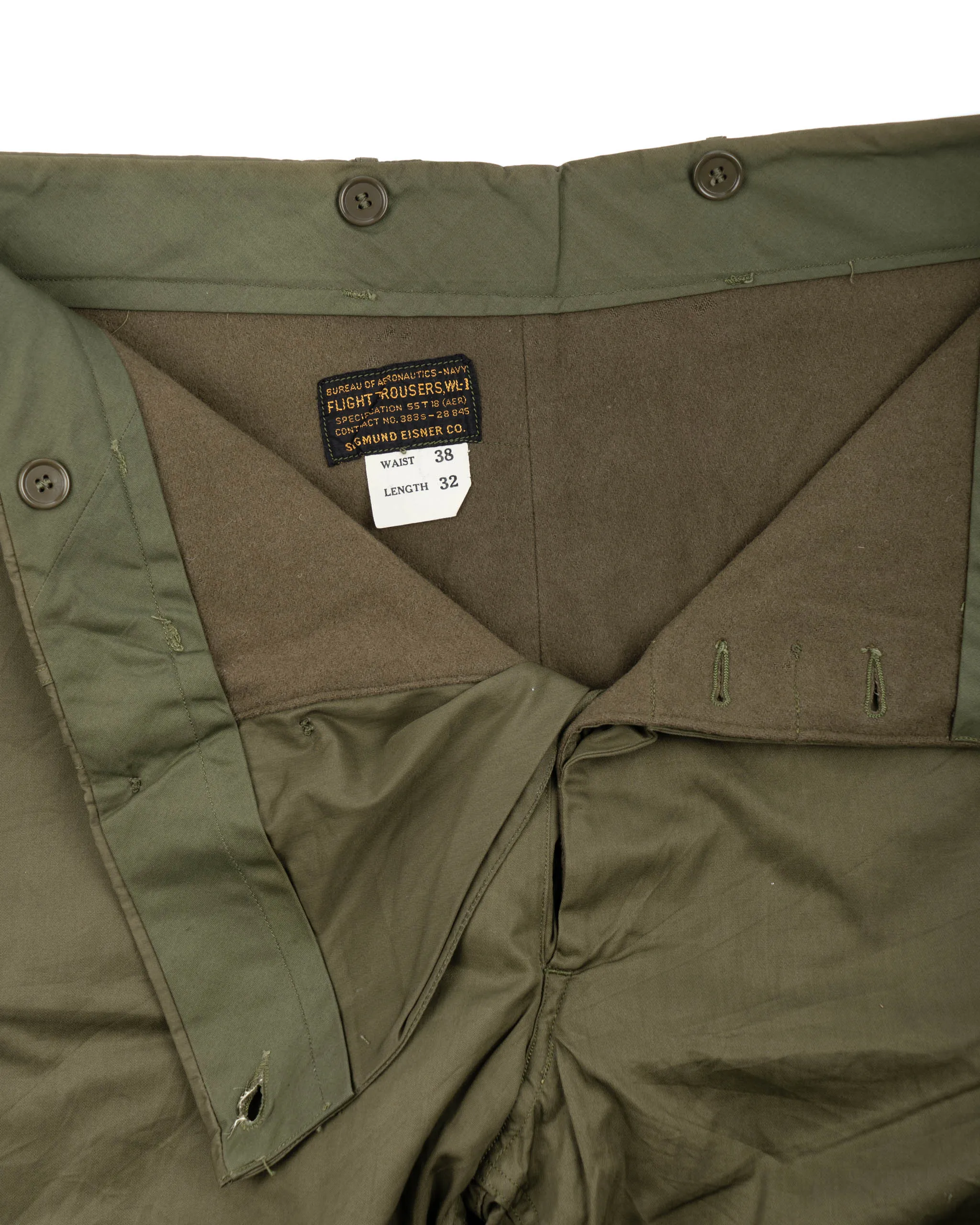 50’s Lined Flight Pants - 36” x 31.5”