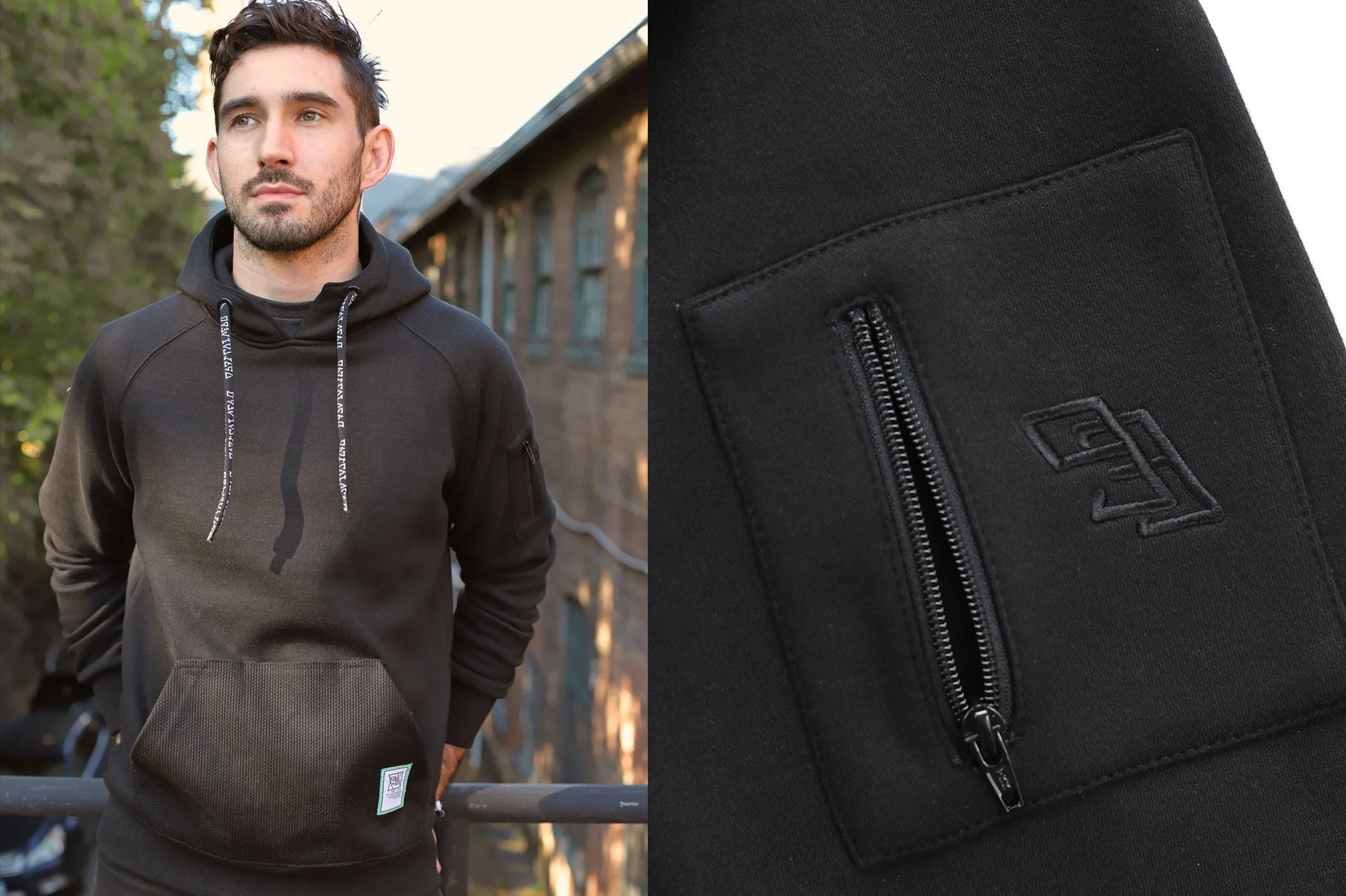 93brand "Hybrid" Hoodie (Pearl Weave Integrated)