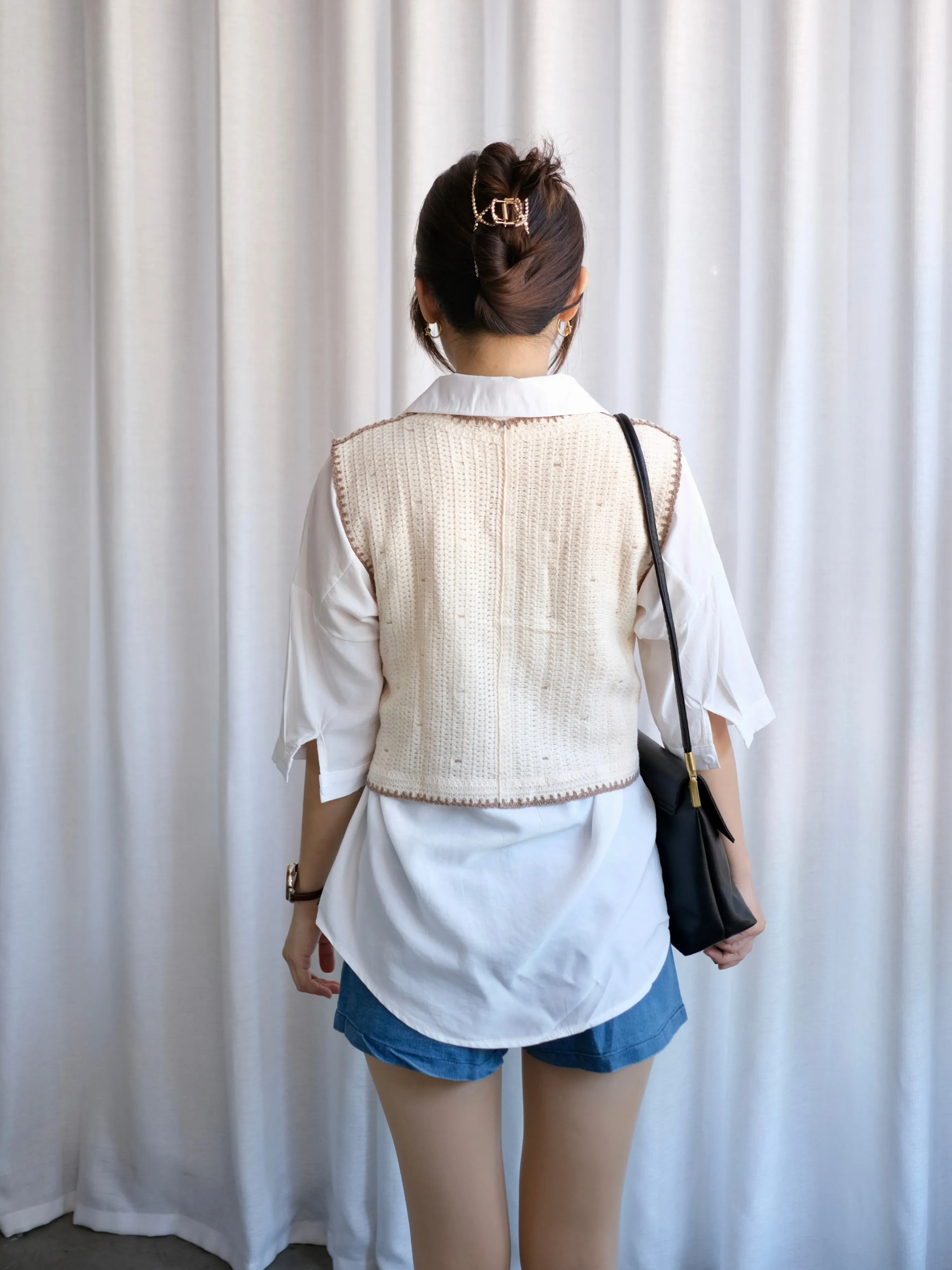 ACEWIN Crochet Floral Vest (Free Size) 200705