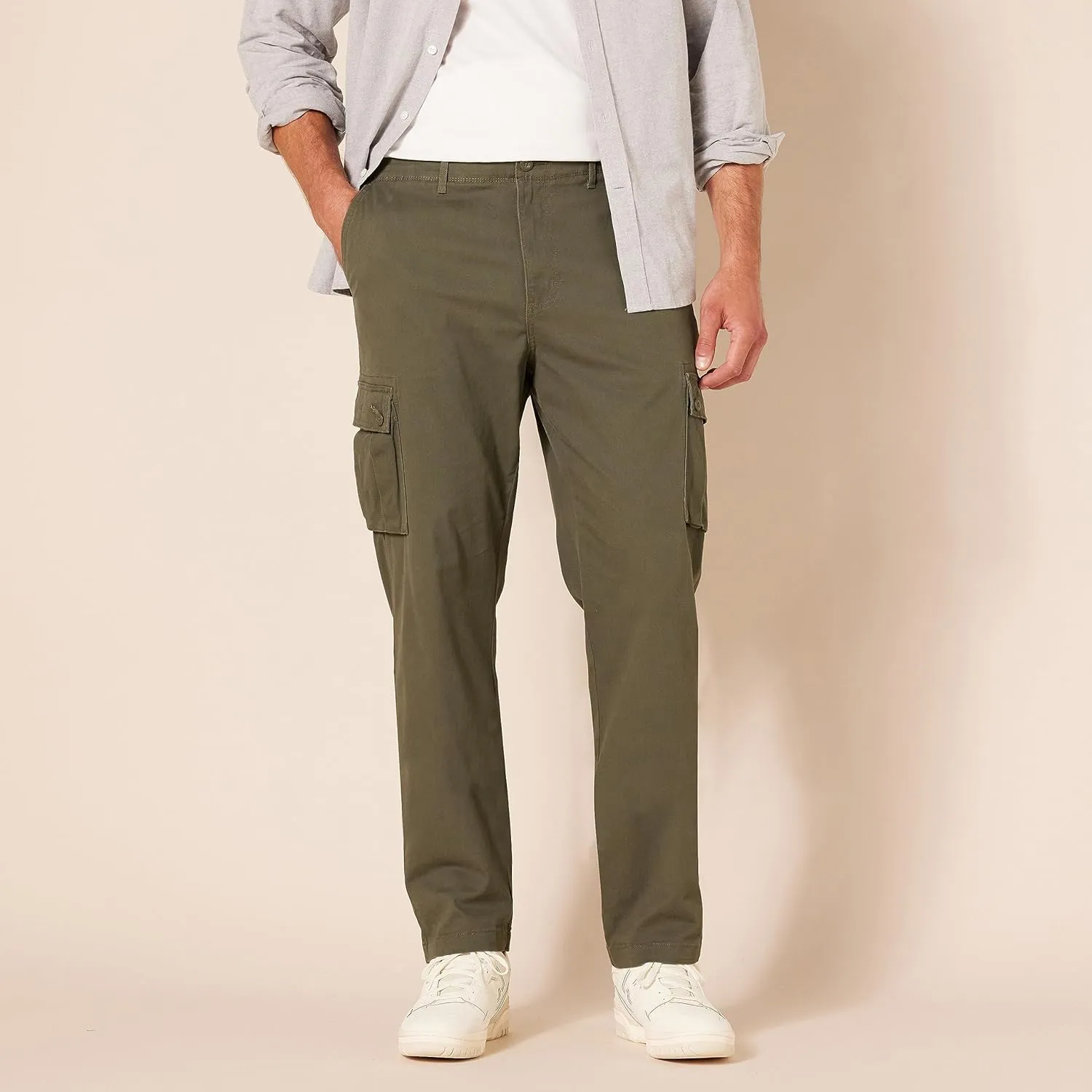Amazon Essentials Men's Slim-Fit Stretch Cargo Pant (Available in Big & Tall)
