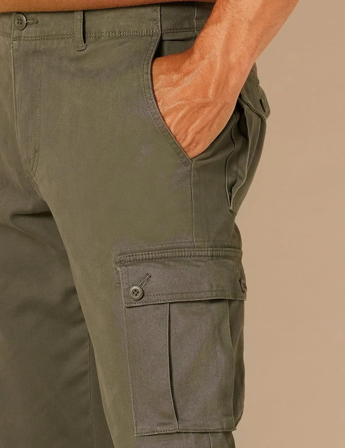 Amazon Essentials Men's Slim-Fit Stretch Cargo Pant (Available in Big & Tall)