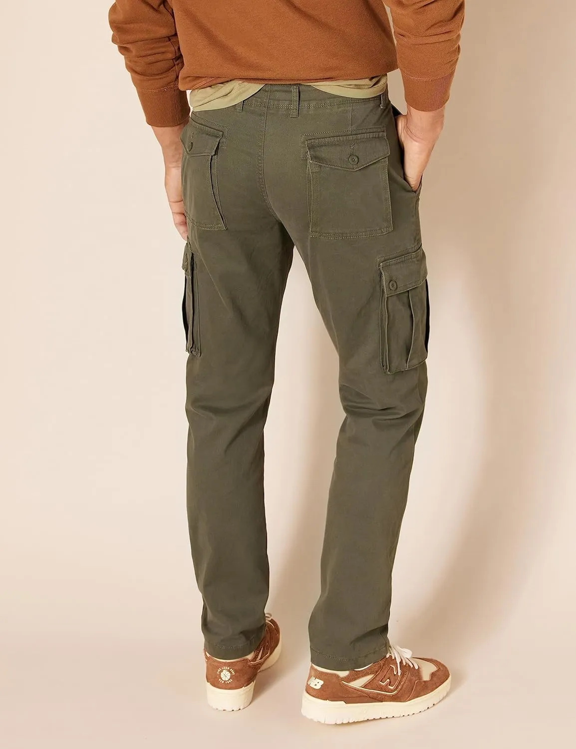 Amazon Essentials Men's Slim-Fit Stretch Cargo Pant (Available in Big & Tall)