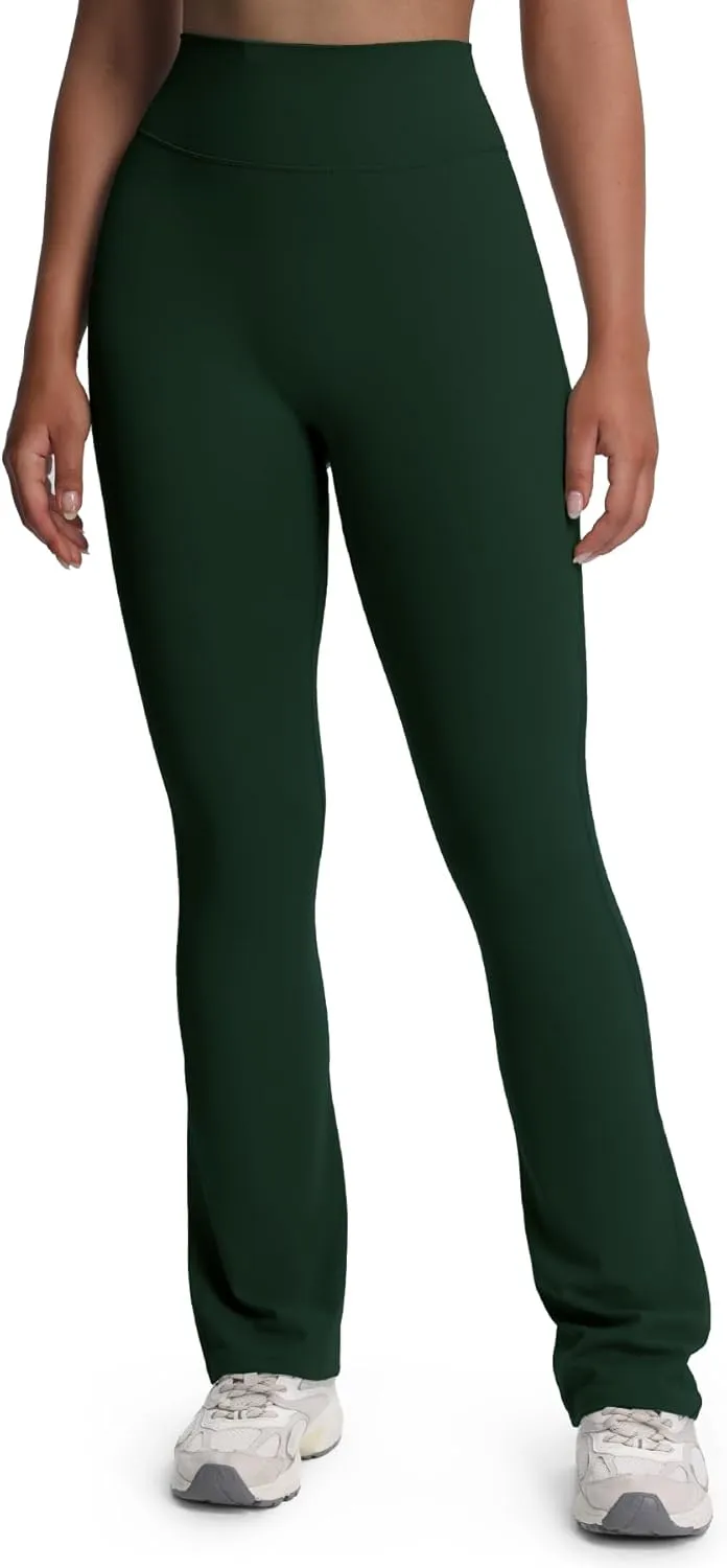 Aoxjox Flare Leggings for Women Trinity Tummy Control High Waisted Wide Leg Yoga Pants 29"/31"/33"