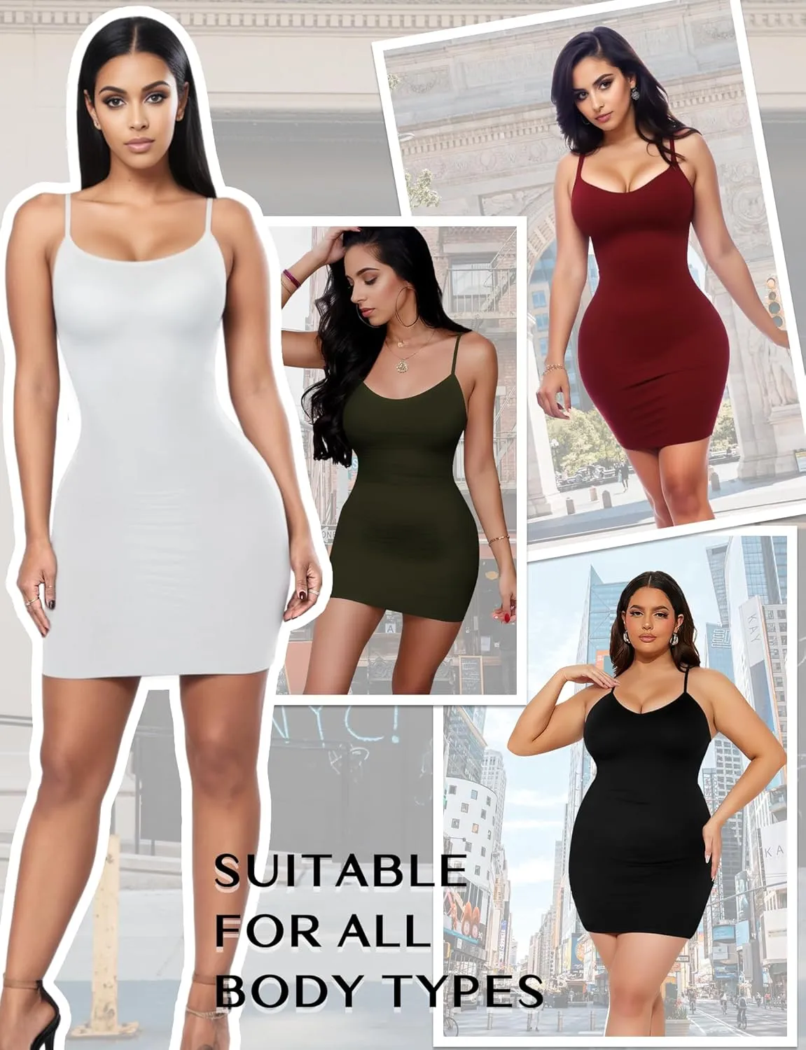 AURUZA Mini Dresses for Women, Sexy Bodycon Dresses Women 2024, Summer Little Backless Spaghetti Strap Tight Party Club Dress