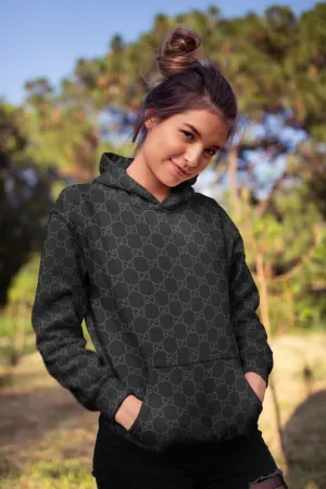 Awe Pattern Female Sublimation Hoodie