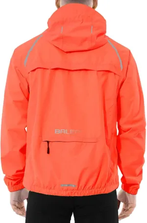 baleaf Men's Rain Jacket Waterproof Windbreaker Running Cycling Golf Hiking Gear Hood Lightweight Reflective Packable