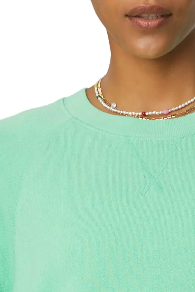 Bandier x Sincerely Jules_The Juniper Crew Neck Sweatshirt Soft Lime-L