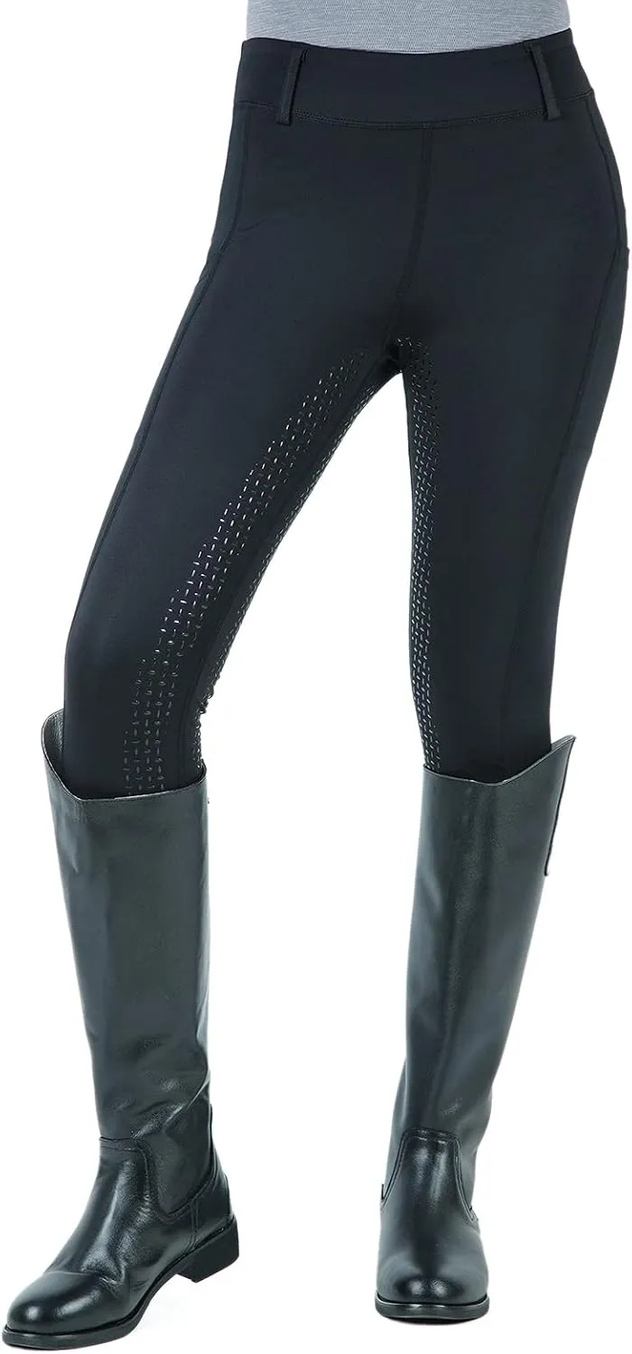 beroy Horse Riding -Pants Women Equestrian-Breeches - Ladies Training Horseback Riding Tights Full Seat Silicone Pockets