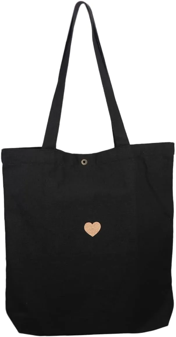 BESPORTBLE 1Pc Simple Shoulder Bag Lightweight Canvas Handbag for Women and Tote for Shopping and Daily Use Capacity for Essentials Stylish Design