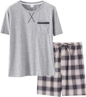 Big Boys Long Sleeve Plaid Pajamas Cotton Young Teens Sleepwear 10-16Years