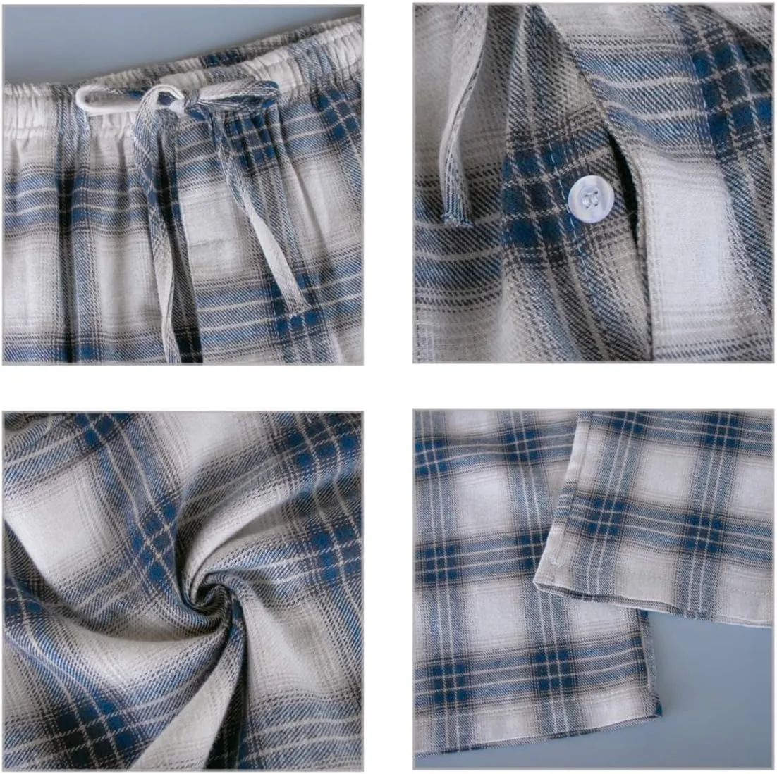 Big Boys Long Sleeve Plaid Pajamas Cotton Young Teens Sleepwear 10-16Years