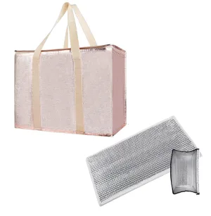 Bodaon Shaper Bottom Insert for Grocery Bag, Shaper Pad, Tote Bag, Handbag Organizer, Insulation Material, Deformation-Resistant, Sturdy, Waterproof, Eesy Cleaning (16" x 9", 1PK)