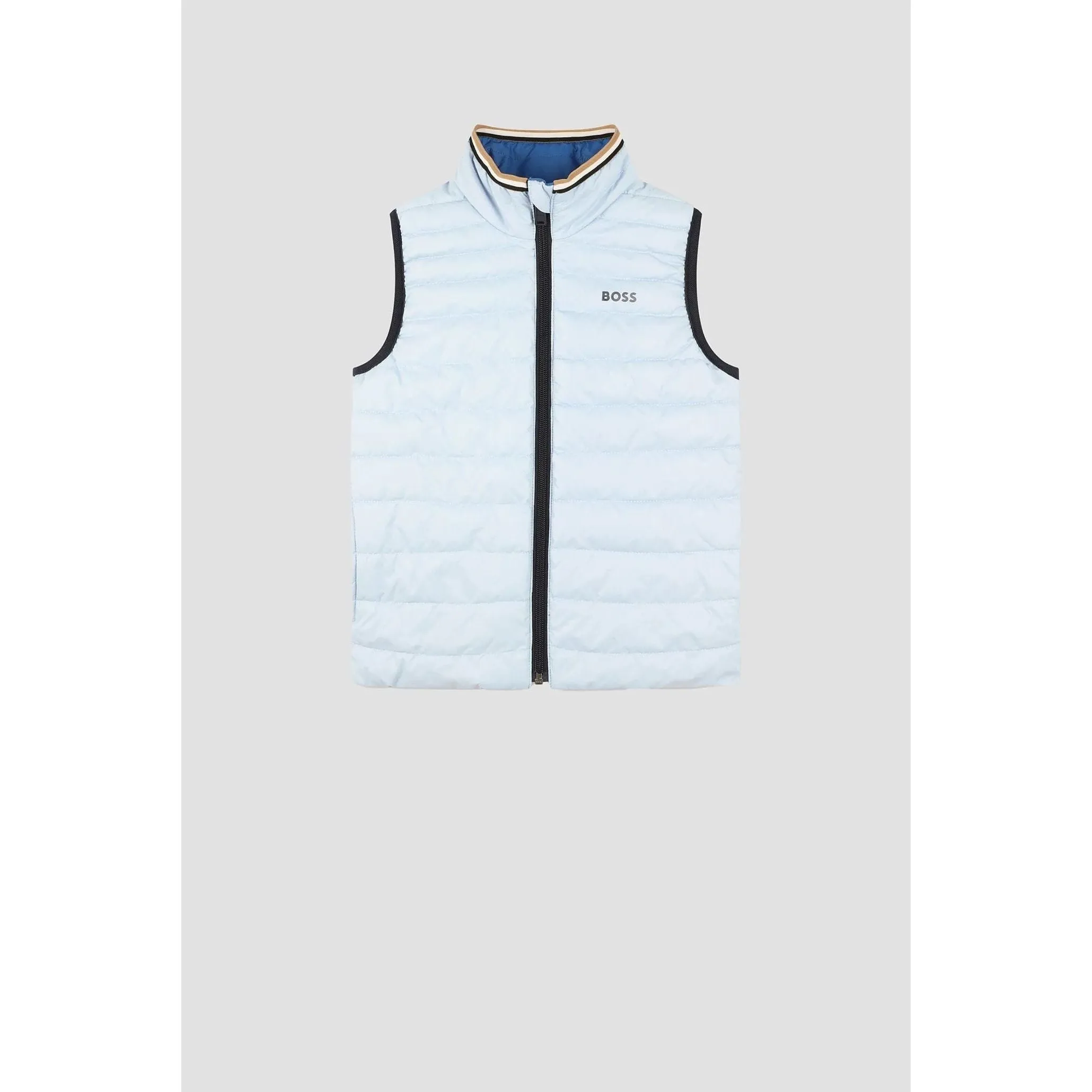 BOSS KIDS KIDS' REVERSIBLE GILET WITH LOGO DETAILS