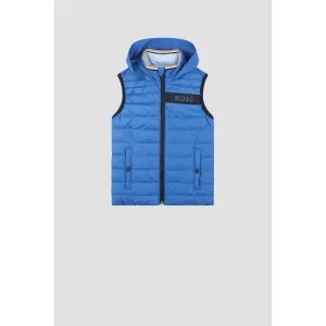 BOSS KIDS KIDS' REVERSIBLE GILET WITH LOGO DETAILS