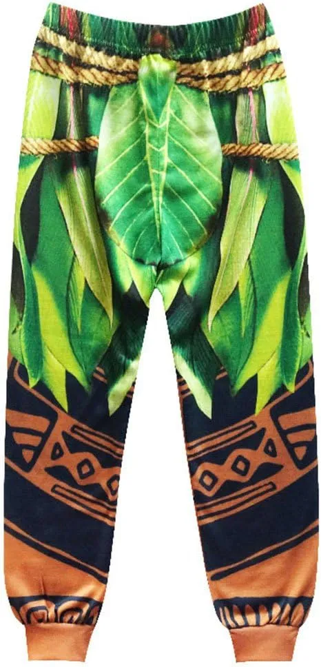 Boys Maui Cartoon Comfy Loose 2-Piece Long Pajama Set Sleepwear