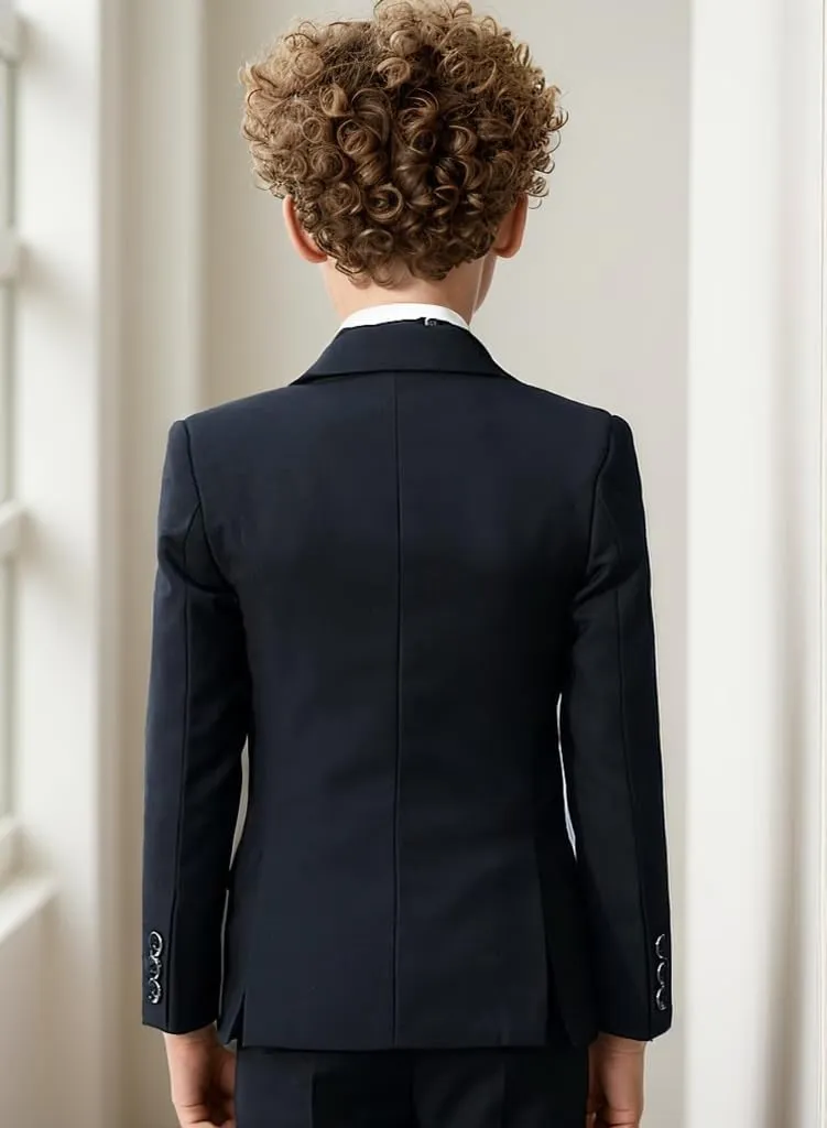 Boys Suit Set Formal Dress Shirt with Bowtie Vest Pants Toddler Boy Tuxedo Suits