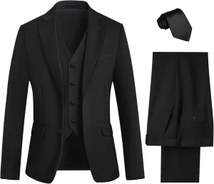 Boys Suit Teenager Suits Set for Boys, Kids Slim Fit Formal Wear Tuxedo, Ring Bearer Outfit for Wedding