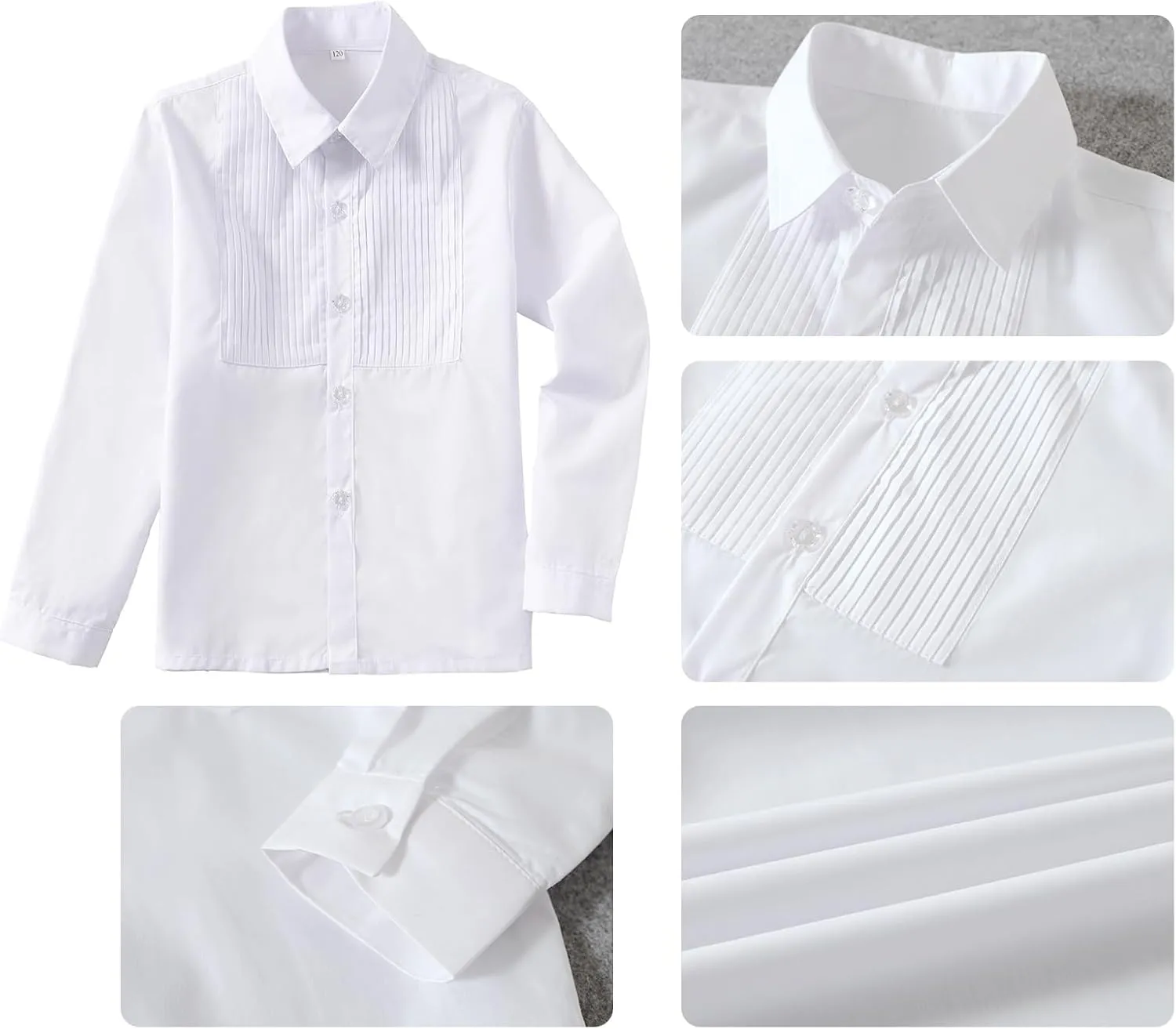 Boys Suits Slim Fit 4 Piece Formal Dresswear Suit for Kids Tuxedo Wedding Set Toddler Boy Dress with Vest Shirt Pants and Tie
