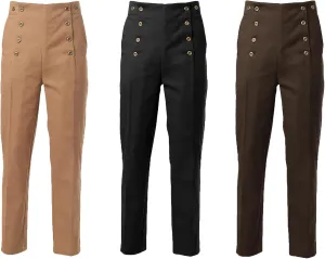 BPURB Mens Victorian Pants Cosplay Costume Steampunk Gothic Pants Trousers