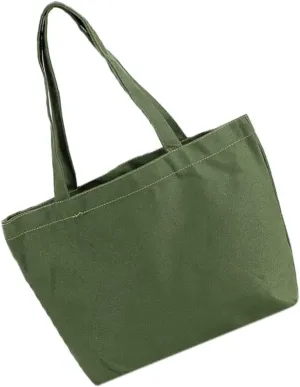 Canvas Tote Bag for Women Shoulder Bag Sturdy Strap Large Capacity Shopping Bag for Daily Use Portable and Safe for Female Family Friends