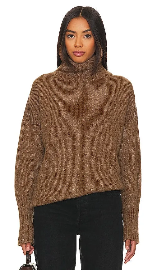 Citizens of Humanity Luca Turtleneck Sweater in Brown