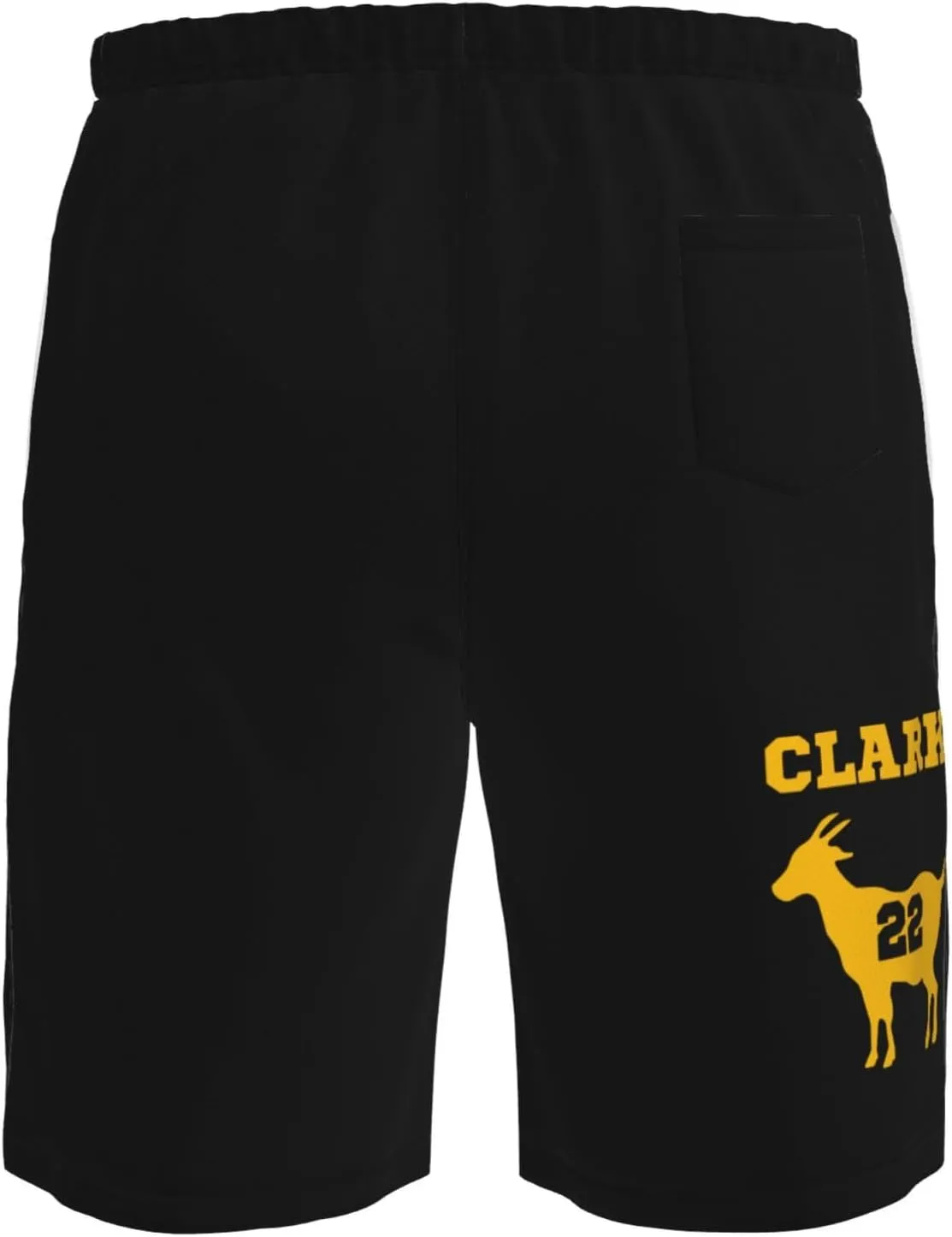 Clark-Basketball Fans Goat 22 Men's Swim Trunks Board Shorts Outdoor Beach Surfing