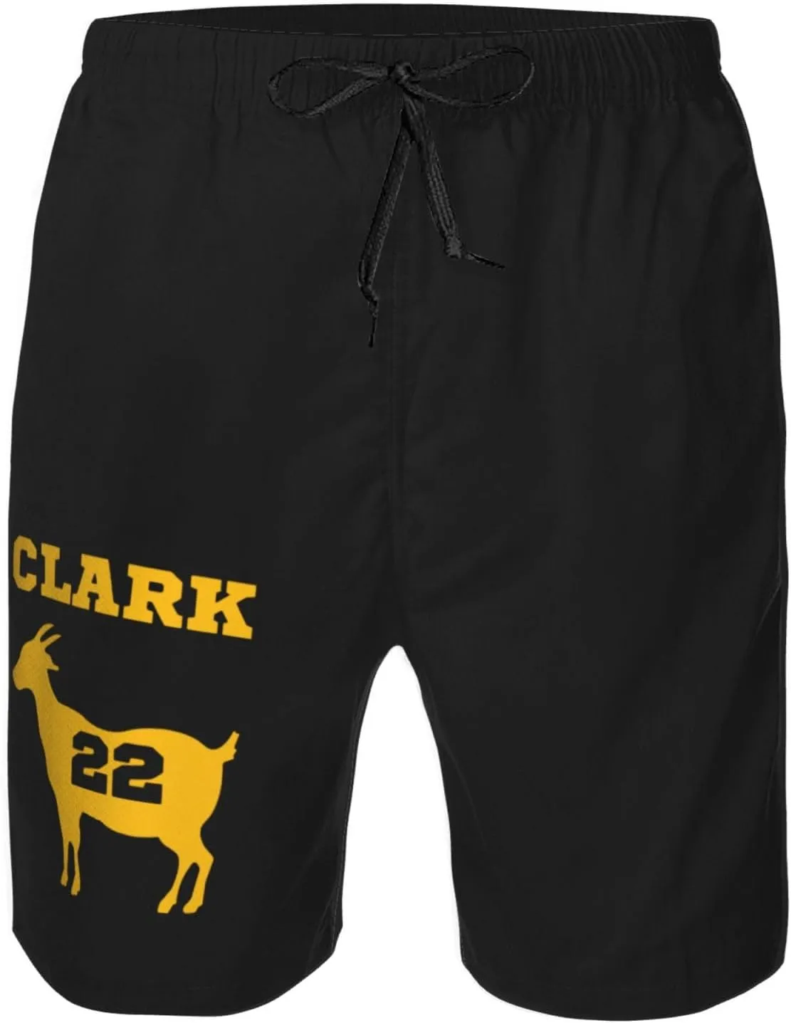 Clark-Basketball Fans Goat 22 Men's Swim Trunks Board Shorts Outdoor Beach Surfing
