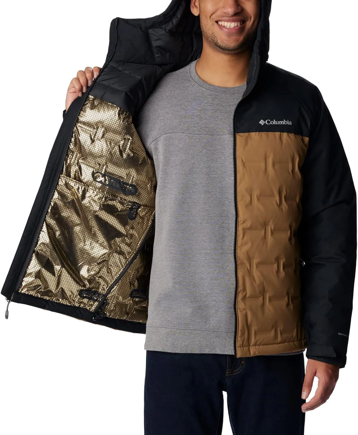 Columbia Men's Grand Trek Ii Down Hooded Jacket