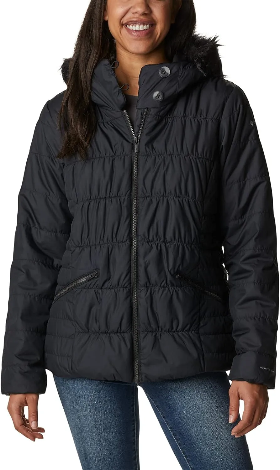 Columbia Womens Sparks Lake Winter Jacket, Water Repellent, Down Style Black