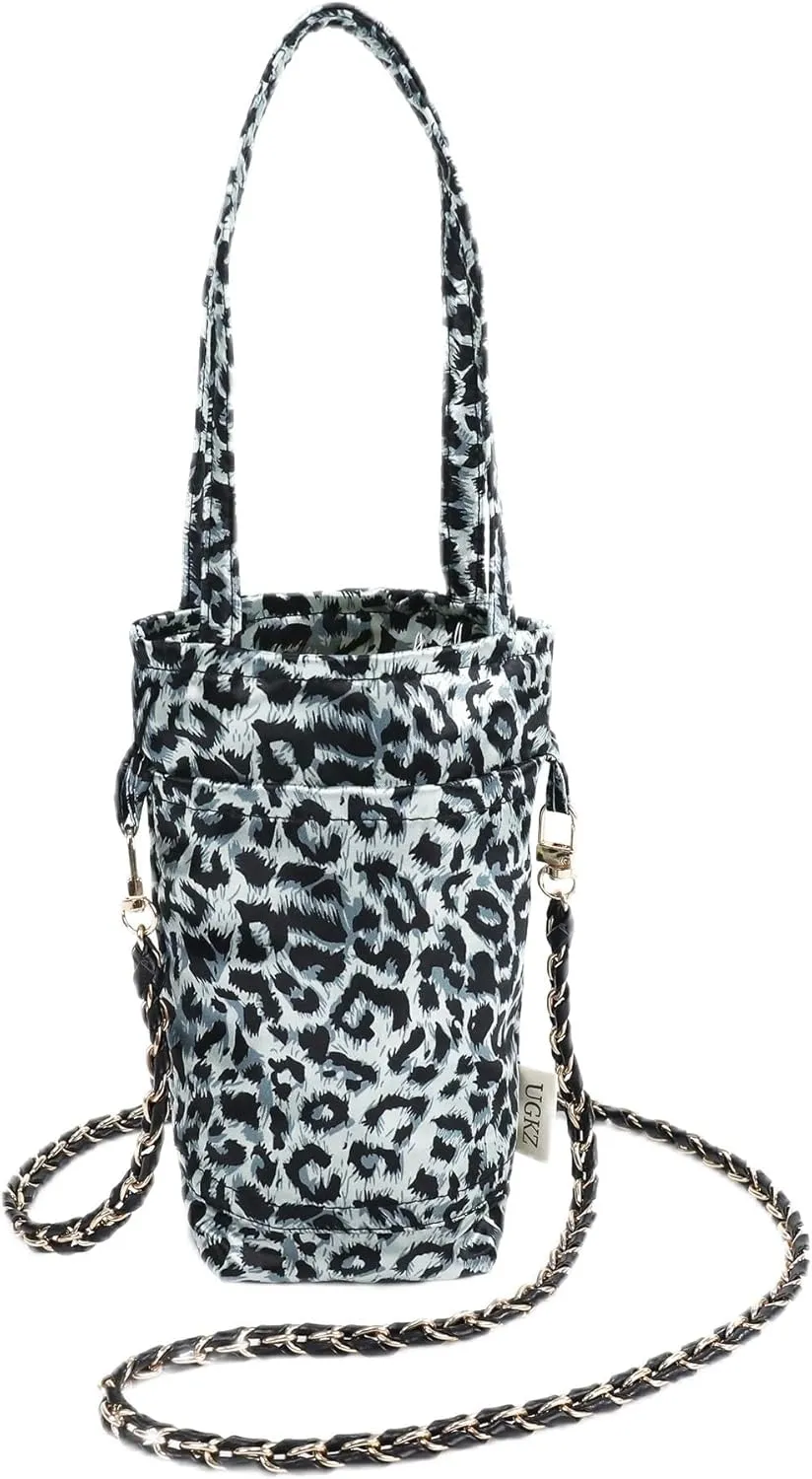 Crossbody Bags for Women, Lightweight and Foldable Bucket Bag, Water Bottle Holder Fit for Stanley Cup or Daily Use