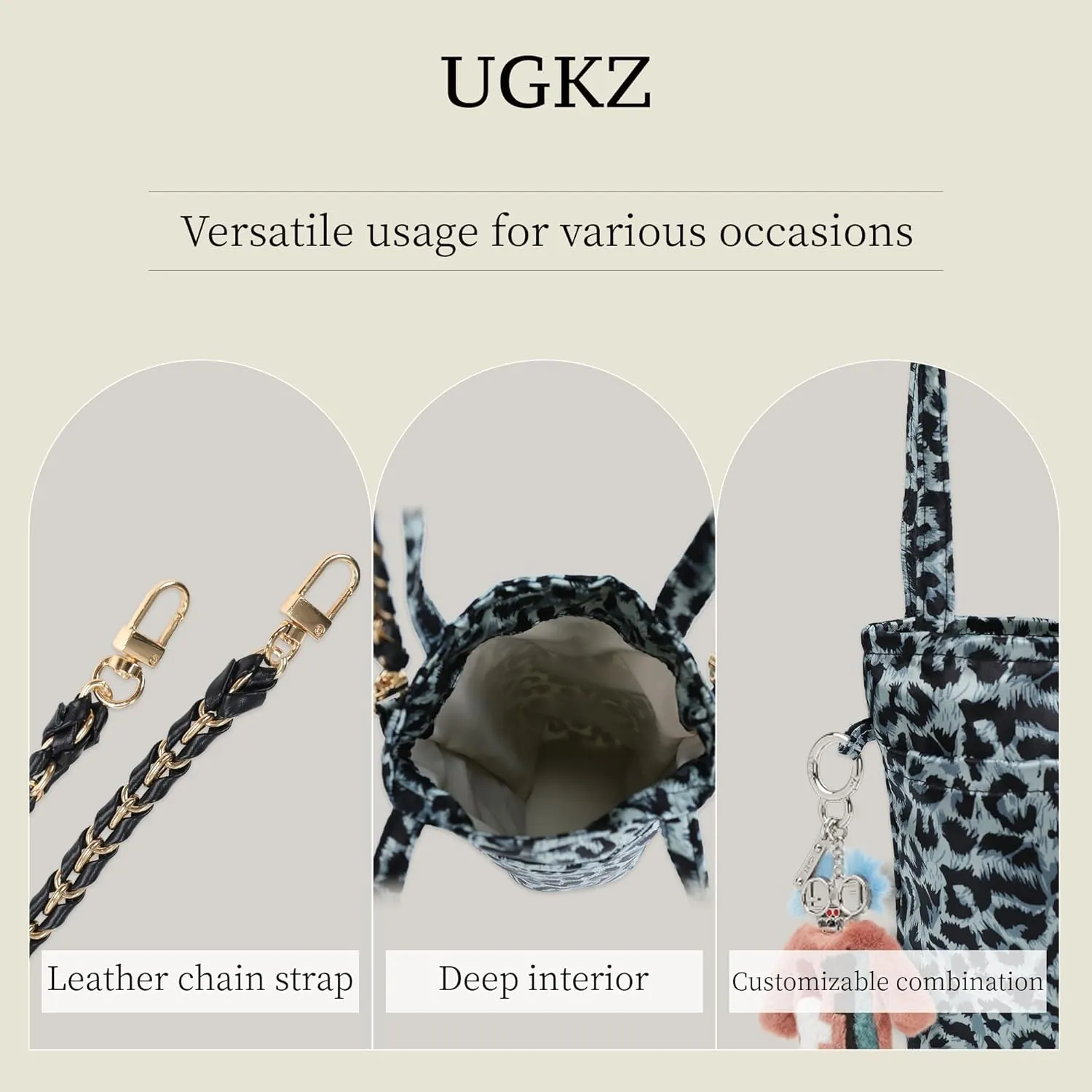 Crossbody Bags for Women, Lightweight and Foldable Bucket Bag, Water Bottle Holder Fit for Stanley Cup or Daily Use