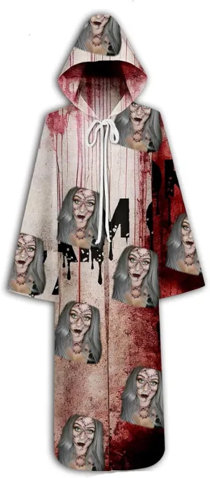 Custom Halloween Vampire Costume,Face Photo Long Vampire Design Your Own Personalized Cosplay Cloak Cape Masquerade Supplies
