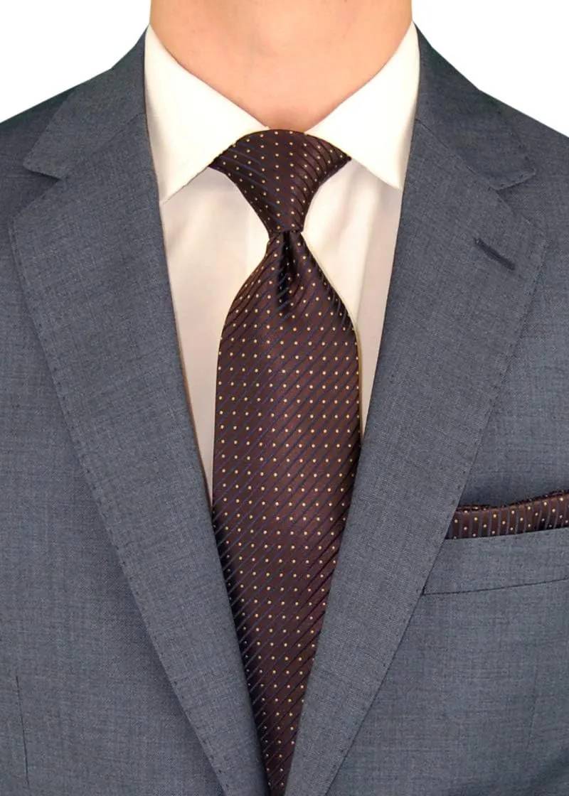 DTI BB Signature Italian Men's Two Button 2 Piece Wool Suit Ticket Pocket Jacket