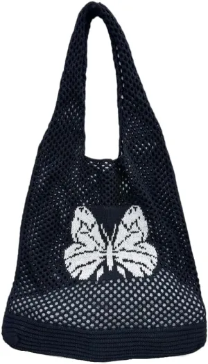 ENBEI Beach Bag Crochet Tote bag for Women,Aesthetic Boho Large Bag,Foldable&Lightweight,Shopping,Beach,Travel,Daily Use