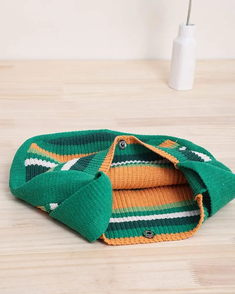 ENBEI Women's Crochet Tote Bag Knit Shoulder bag,Aesthetic Bag,Cute Eco-Friendly Tote for Travel,Daily Use,Gift Box Packaging