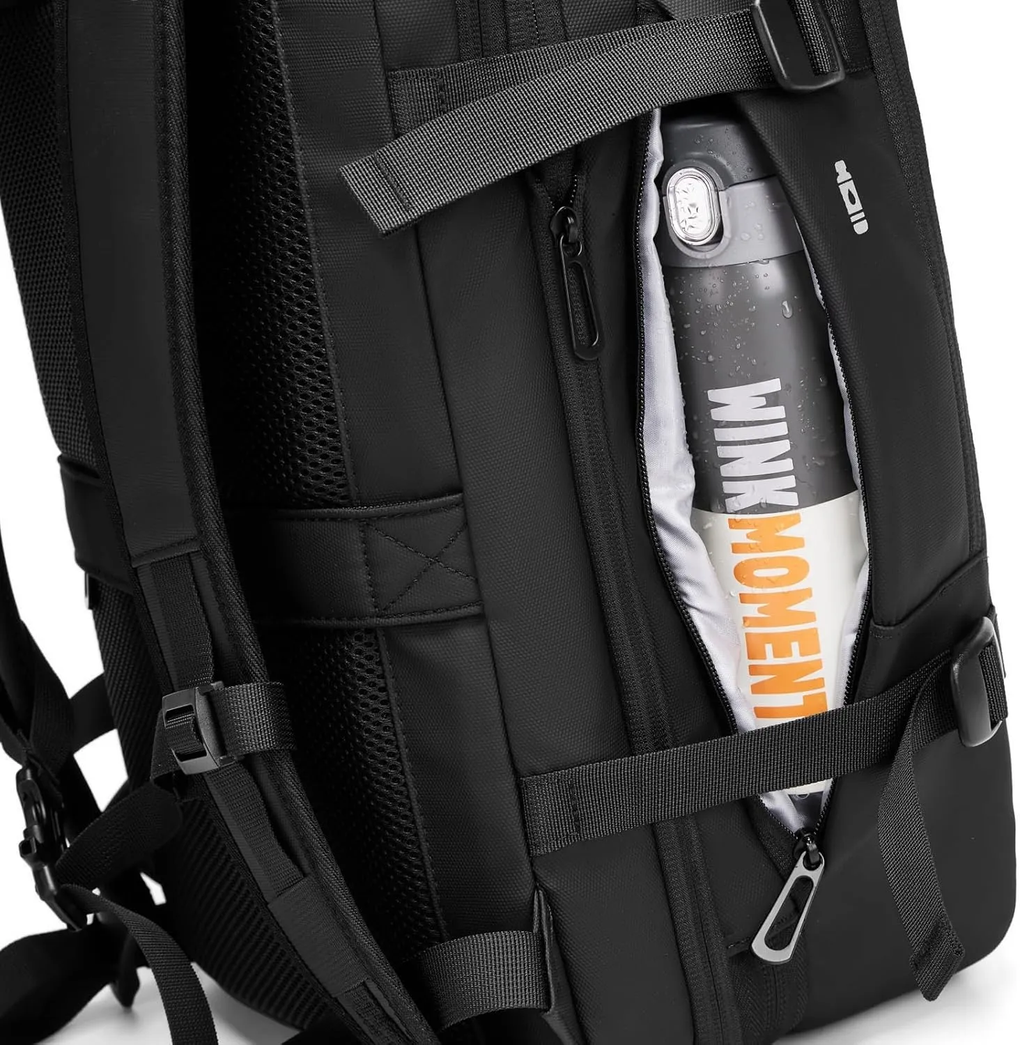 Expandable Travel Backpack for Men, Water-Resistant Business Backpack with USB Charging Port, Airline Approved Laptop Backpack, 45L Capacity, Fits 17.3" Laptop, for Work, Travel & Daily Use