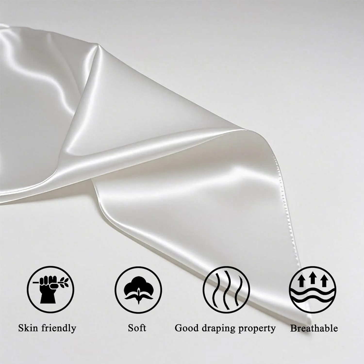 FAHMES Satin Silk White Tube Tops Maxi Dress for Holiday Dresses, Strapless Long Party Dresses Formal Wedding Guest