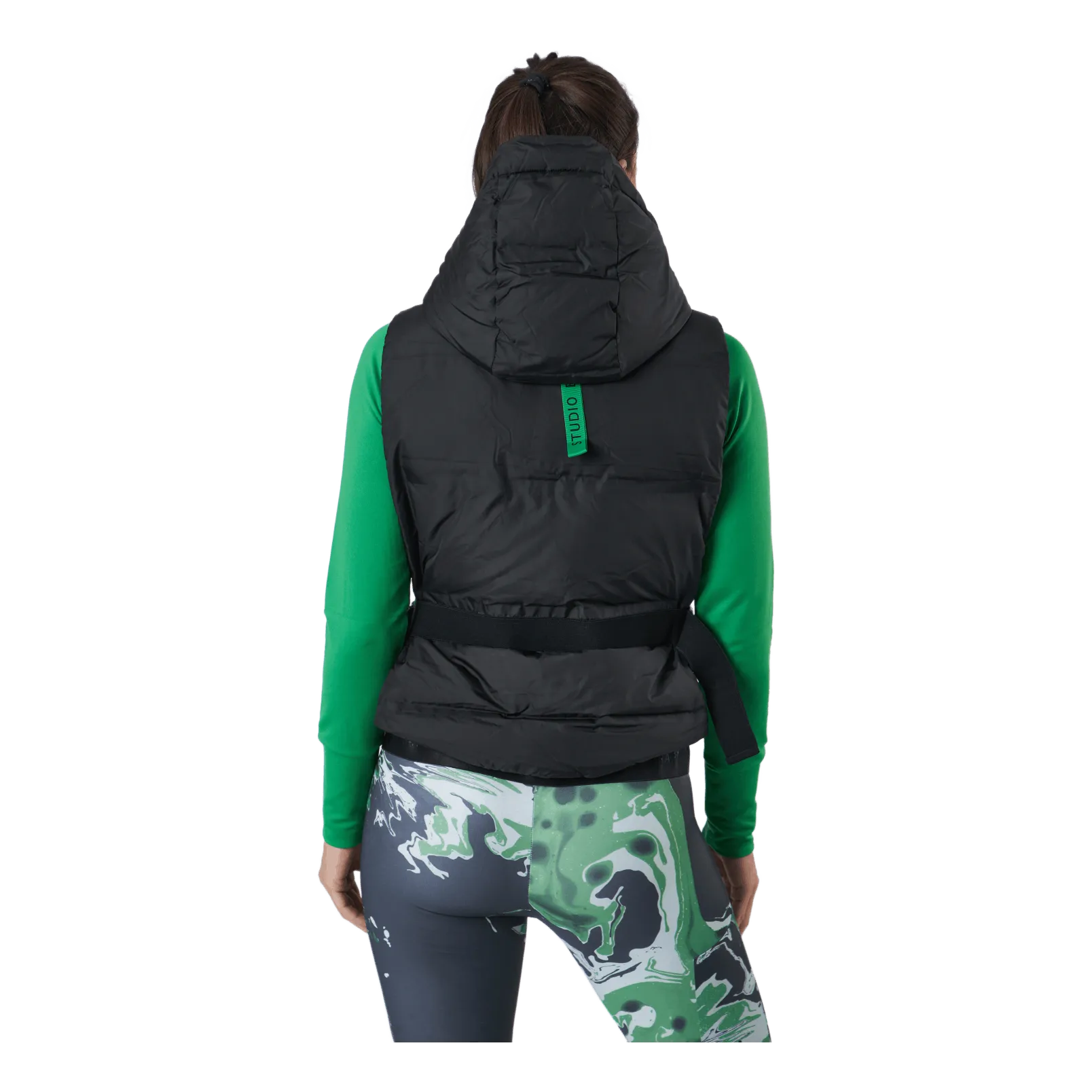 Faun Padded Vest W Black