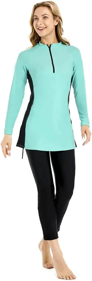 Full Swimming Costume Burkini for Women Modest Girls Swimsuit Islamic Swimwear Plus Size