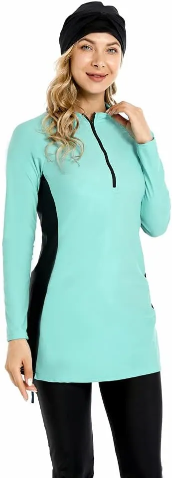 Full Swimming Costume Burkini for Women Modest Girls Swimsuit Islamic Swimwear Plus Size
