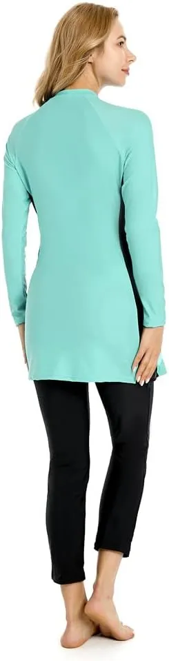 Full Swimming Costume Burkini for Women Modest Girls Swimsuit Islamic Swimwear Plus Size