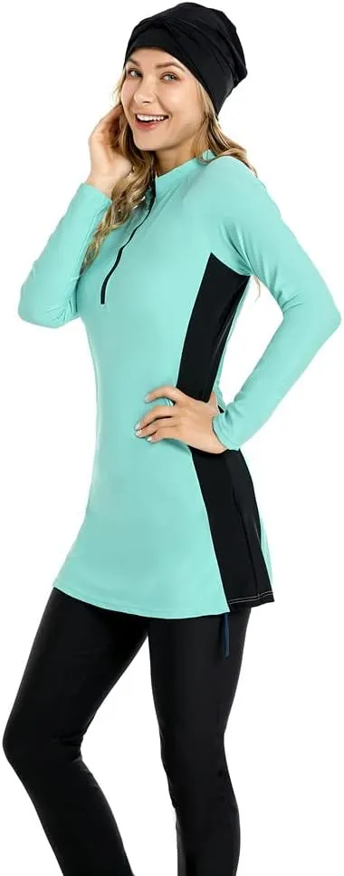 Full Swimming Costume Burkini for Women Modest Girls Swimsuit Islamic Swimwear Plus Size