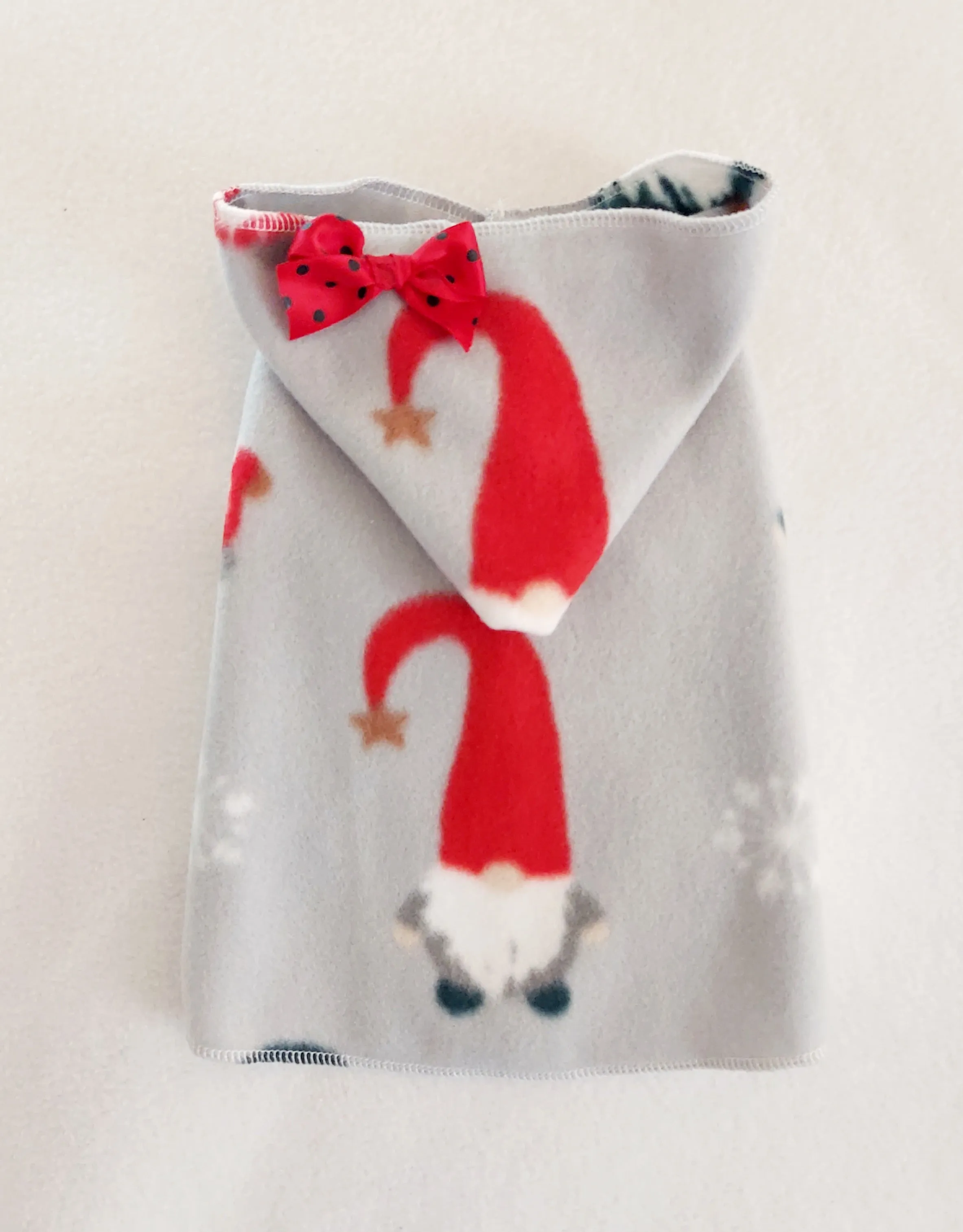 Gnome Gray Sleeveless Hoodie Dress