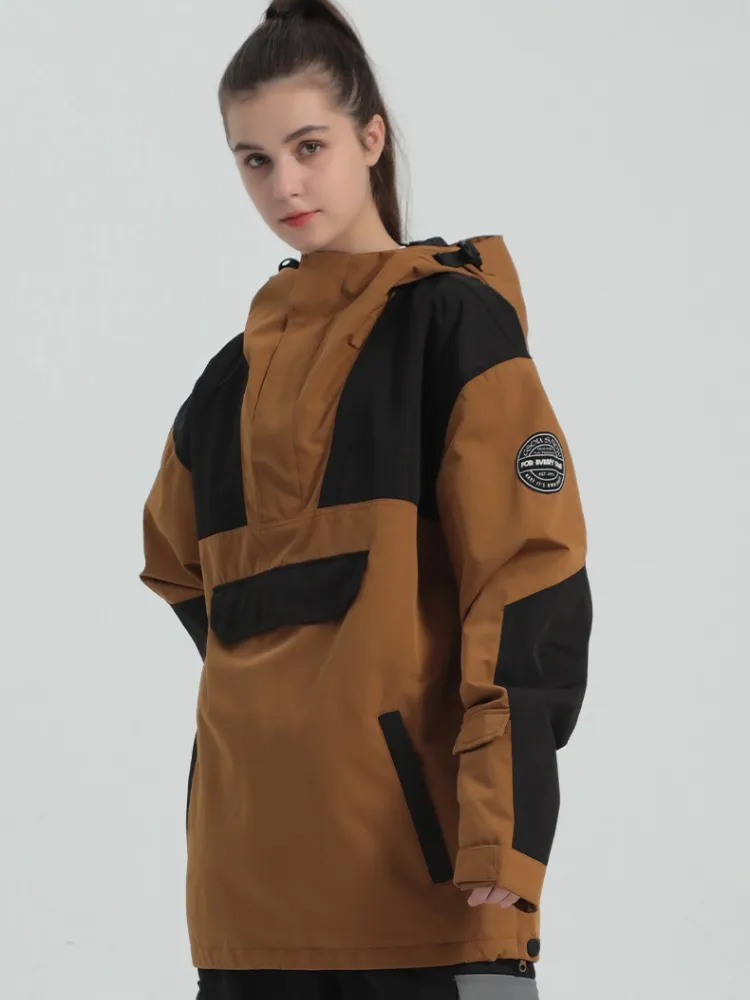 Gsou Snow Half-Zip Color Block Insulated Snow Jacket - Women's