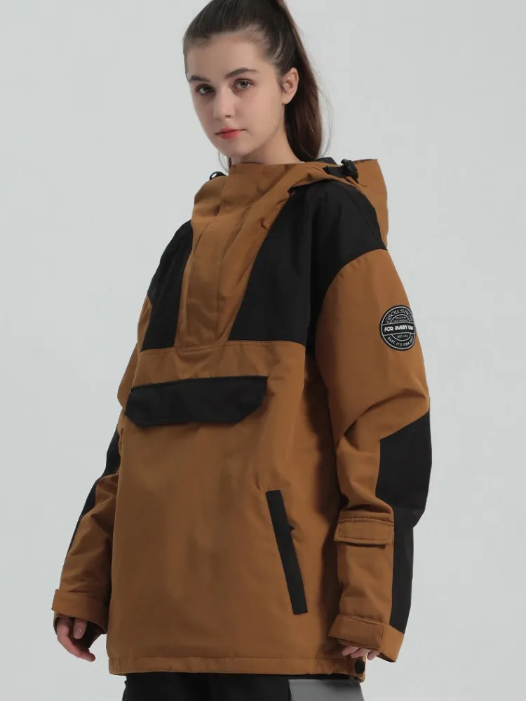 Gsou Snow Half-Zip Color Block Insulated Snow Jacket - Women's