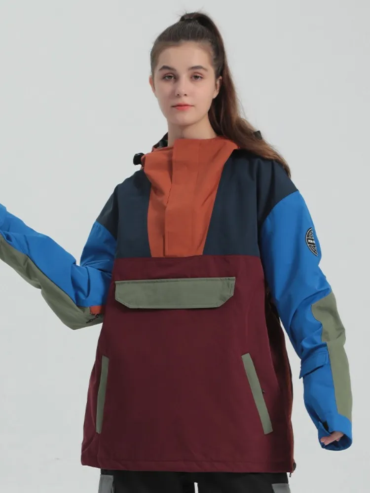 Gsou Snow Half-Zip Color Block Insulated Snow Jacket - Women's