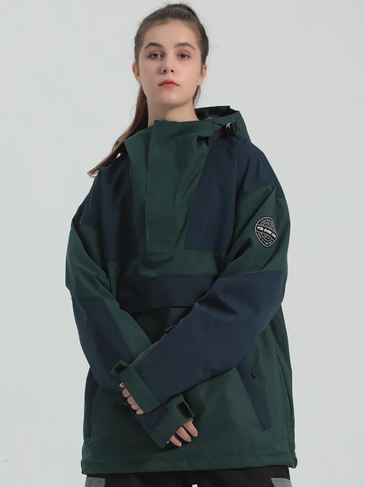 Gsou Snow Half-Zip Color Block Insulated Snow Jacket - Women's