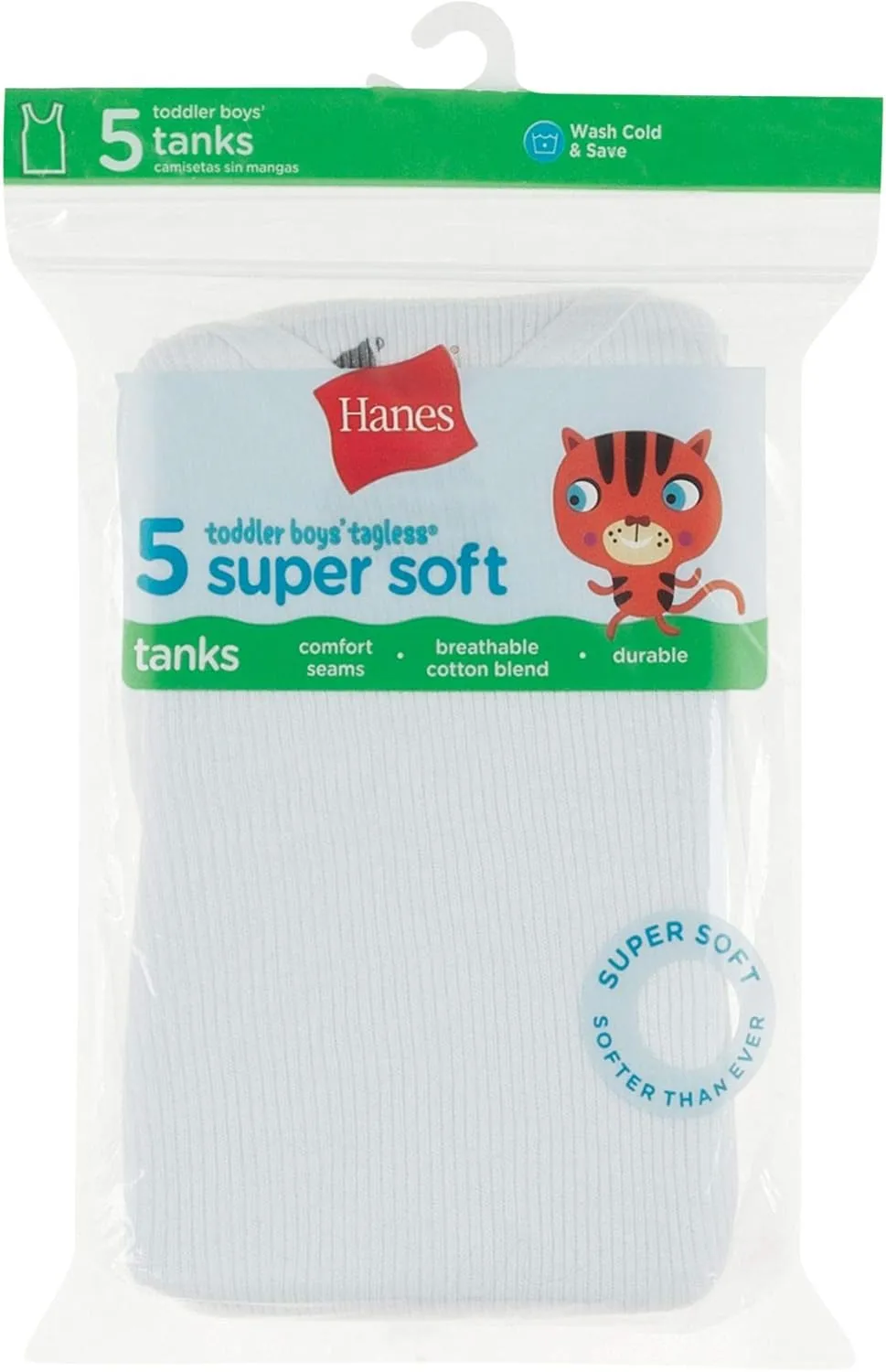 Hanes Toddler Boys Tank 5-Pack